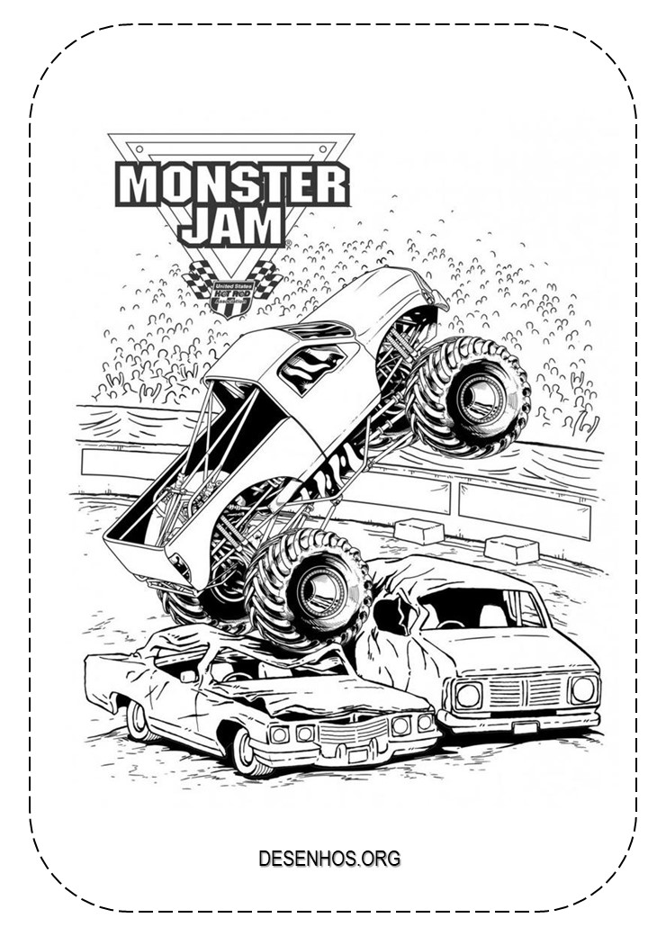Monster Truck para colorir 6