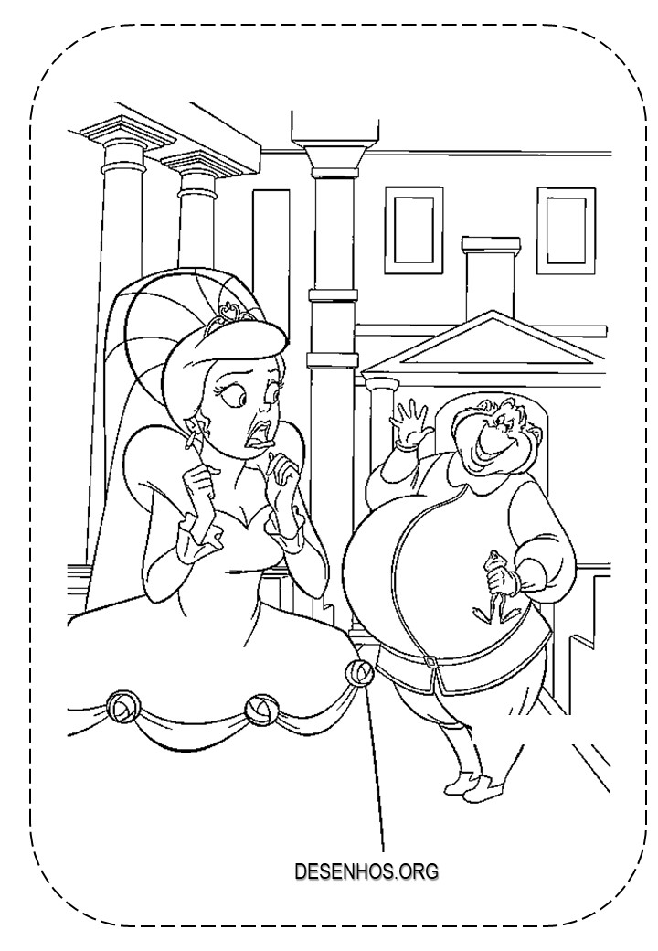 a princesa e o sapo para colorir 15