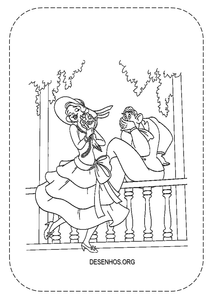 a princesa e o sapo para colorir 16
