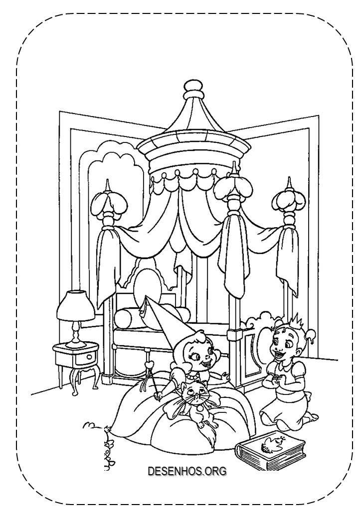 a princesa e o sapo para colorir 18