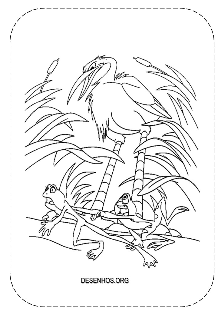 a princesa e o sapo para colorir 27