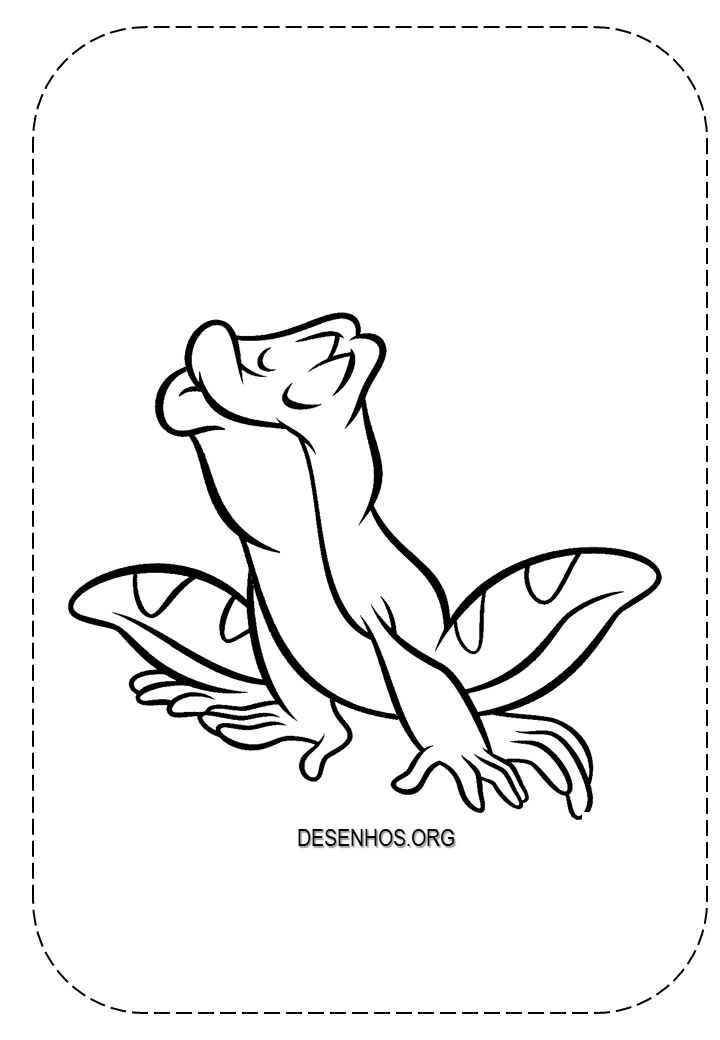 a princesa e o sapo para colorir 40