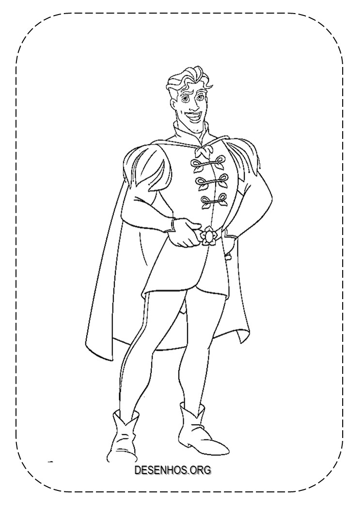 a princesa e o sapo para colorir 41
