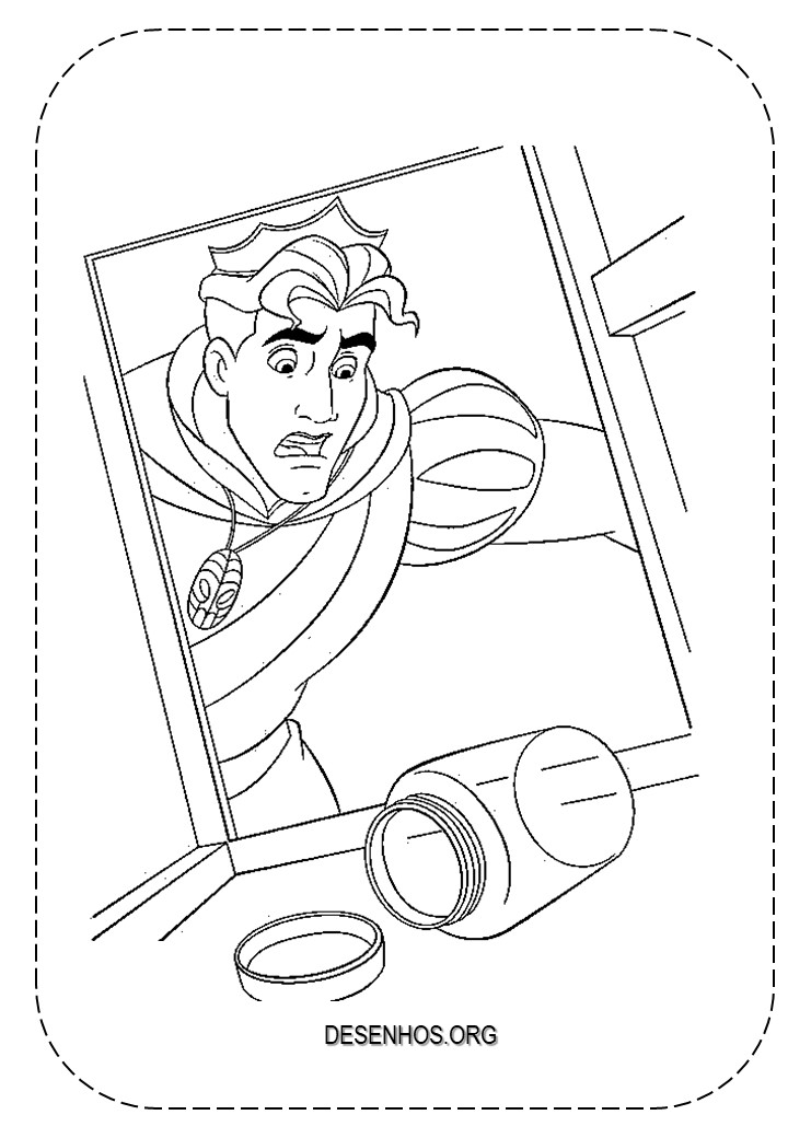 a princesa e o sapo para colorir 42