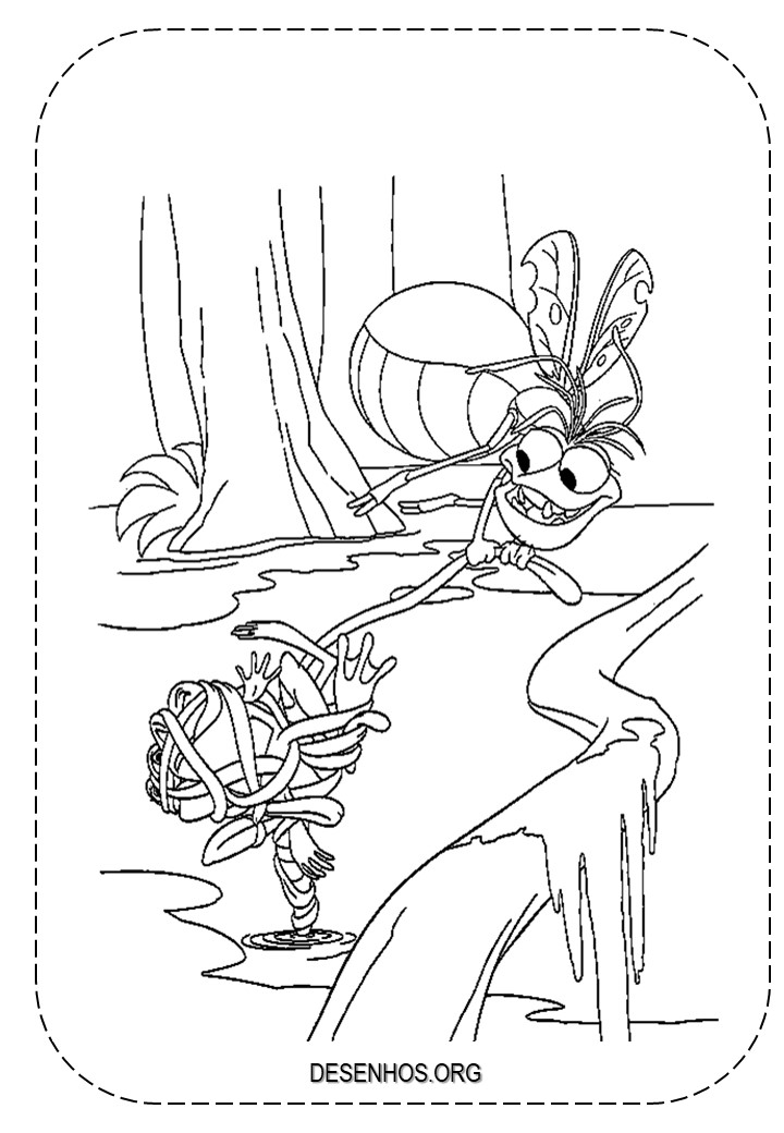 a princesa e o sapo para colorir 49