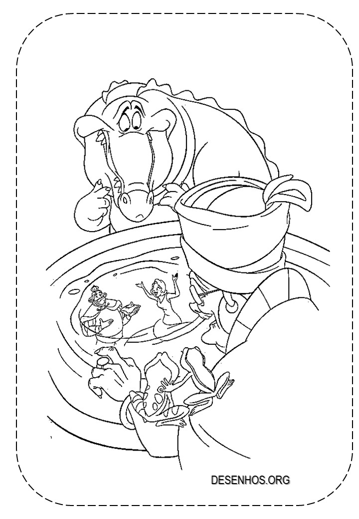 a princesa e o sapo para colorir 5