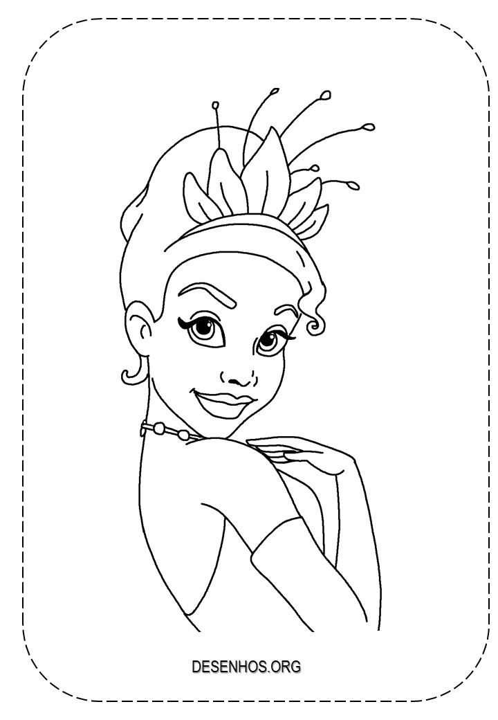 a princesa e o sapo para colorir 71