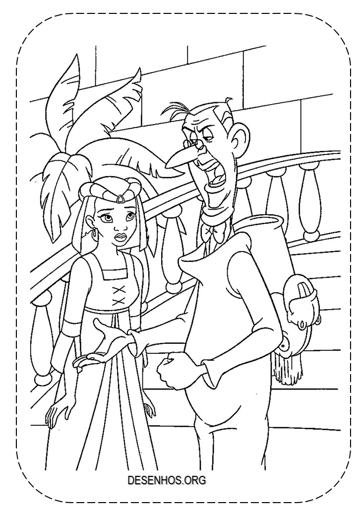 a princesa e o sapo para colorir 94