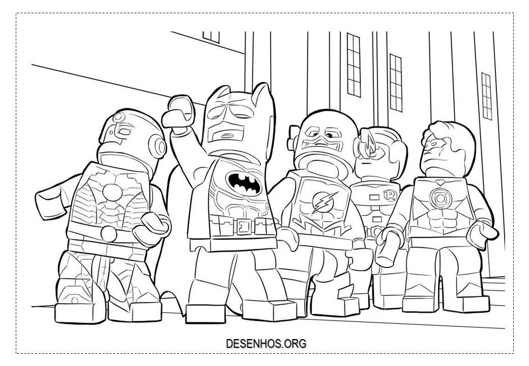 batman lego para colorir 17