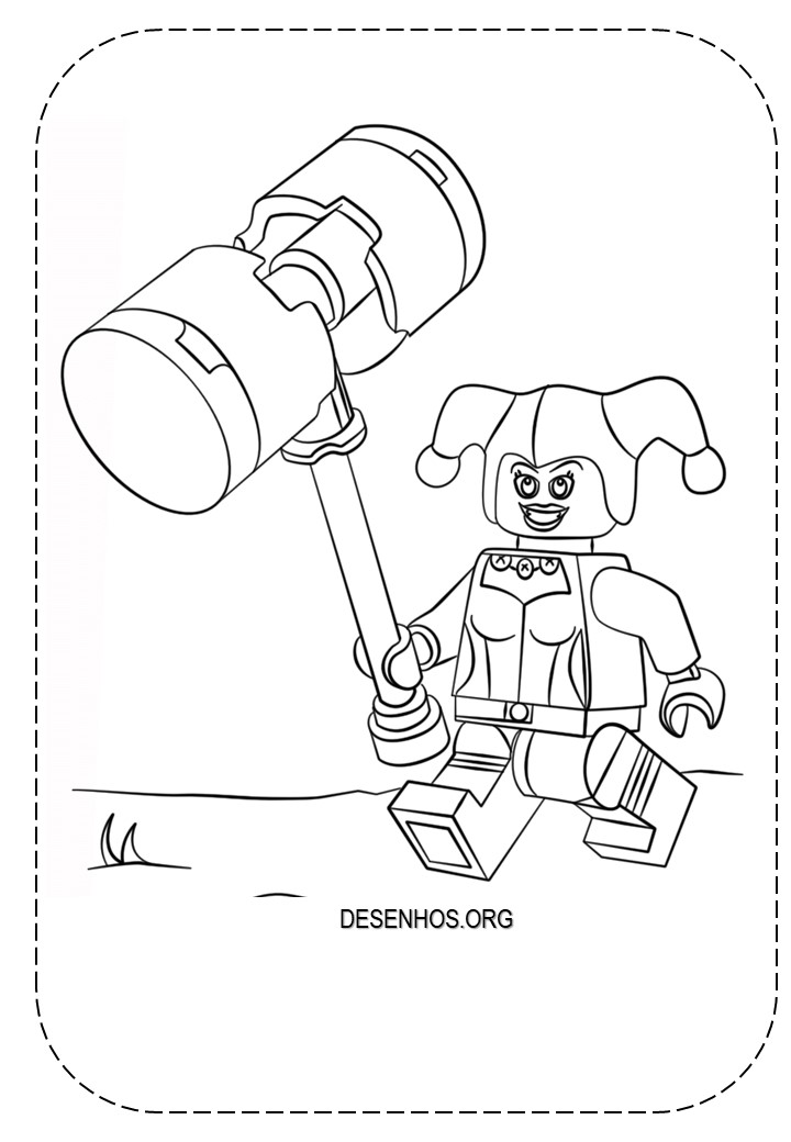 batman lego para colorir 24