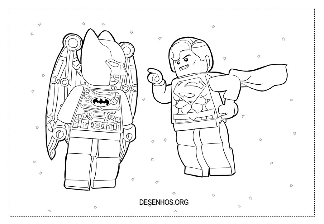 batman lego para colorir 41