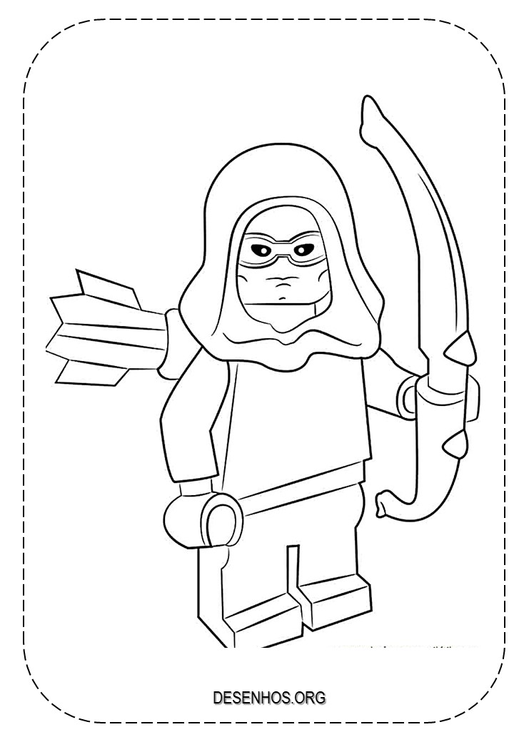 batman lego para colorir 8