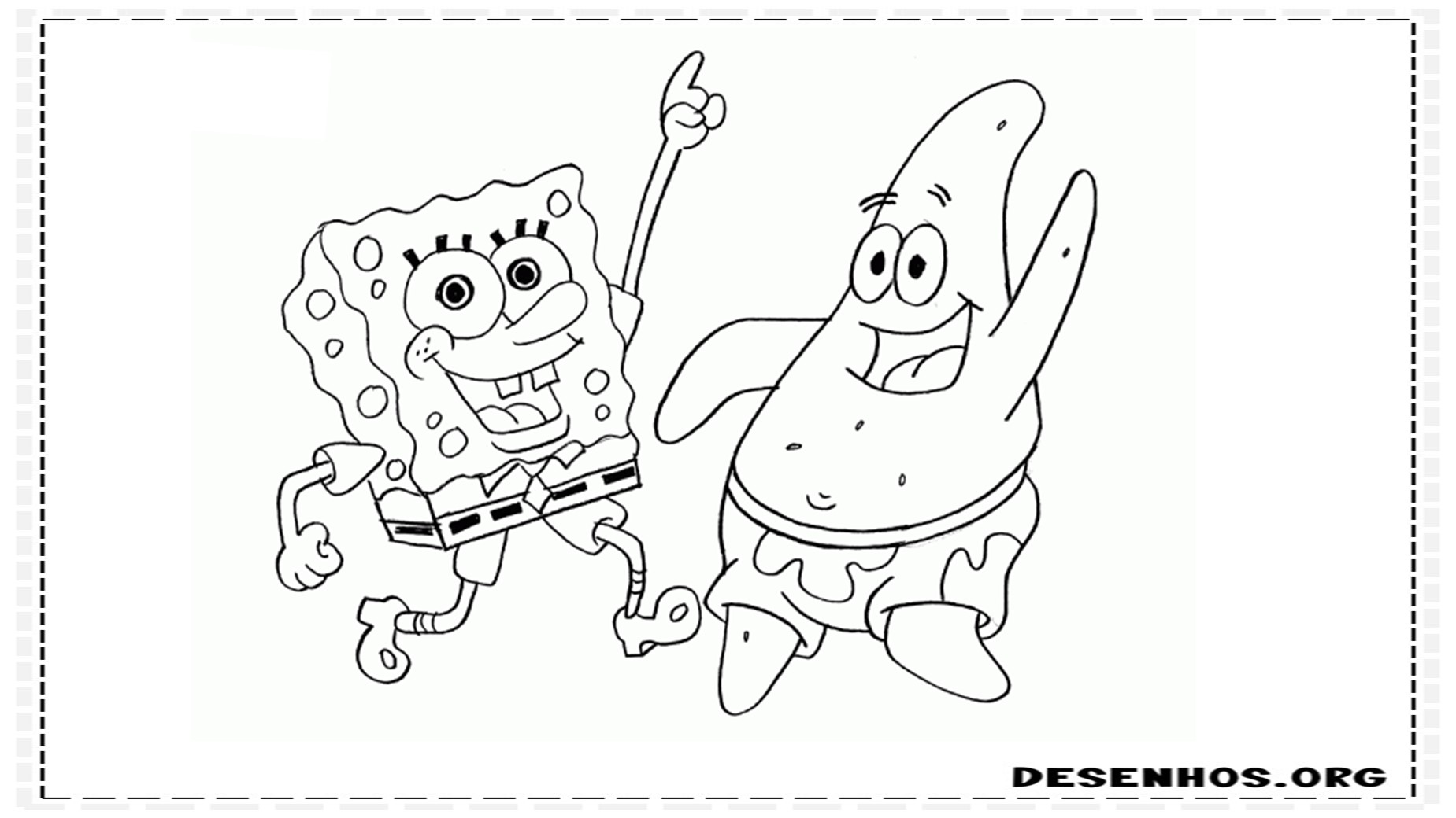 bob esponja para colorir 14