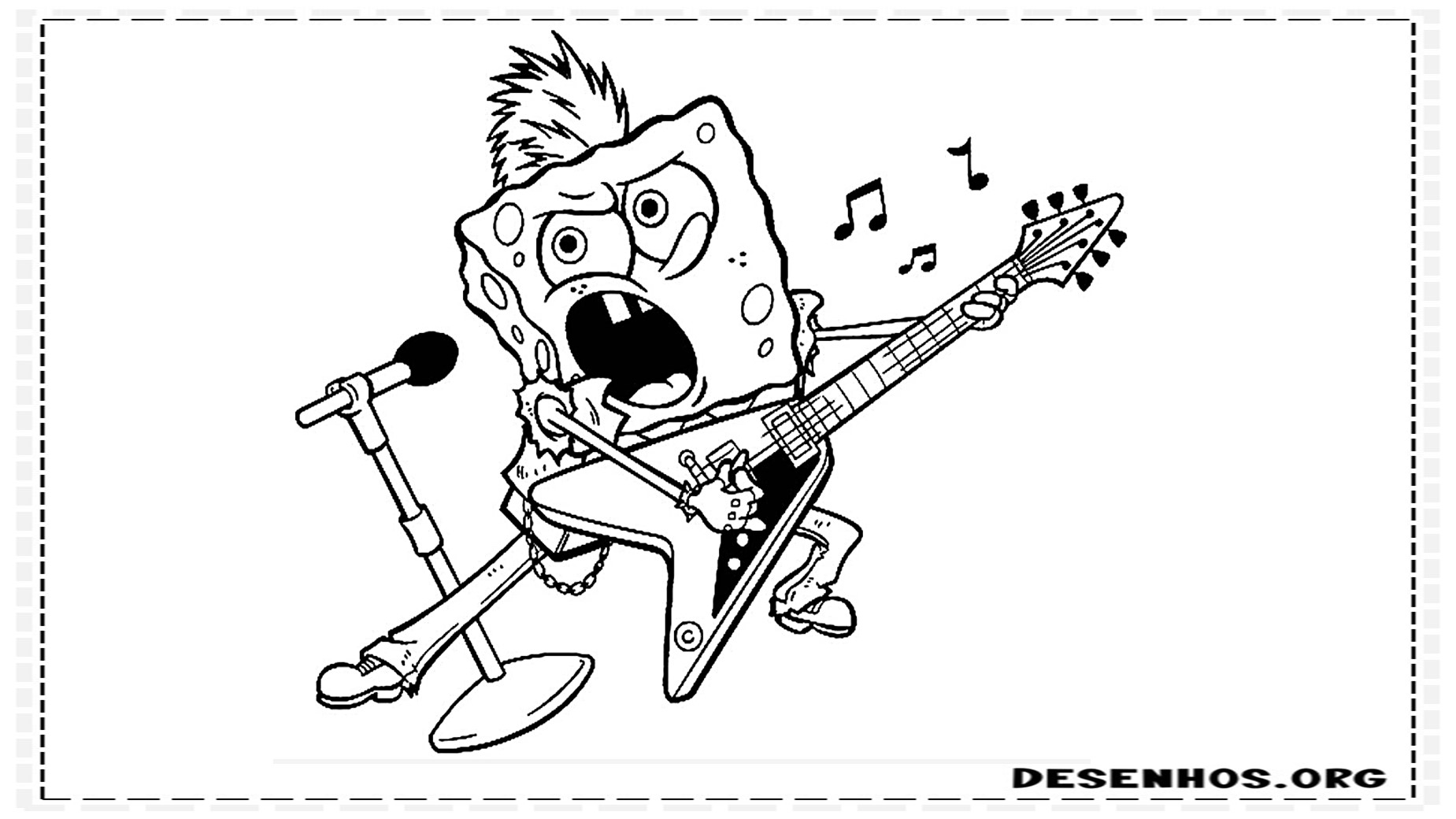 bob esponja para colorir 22