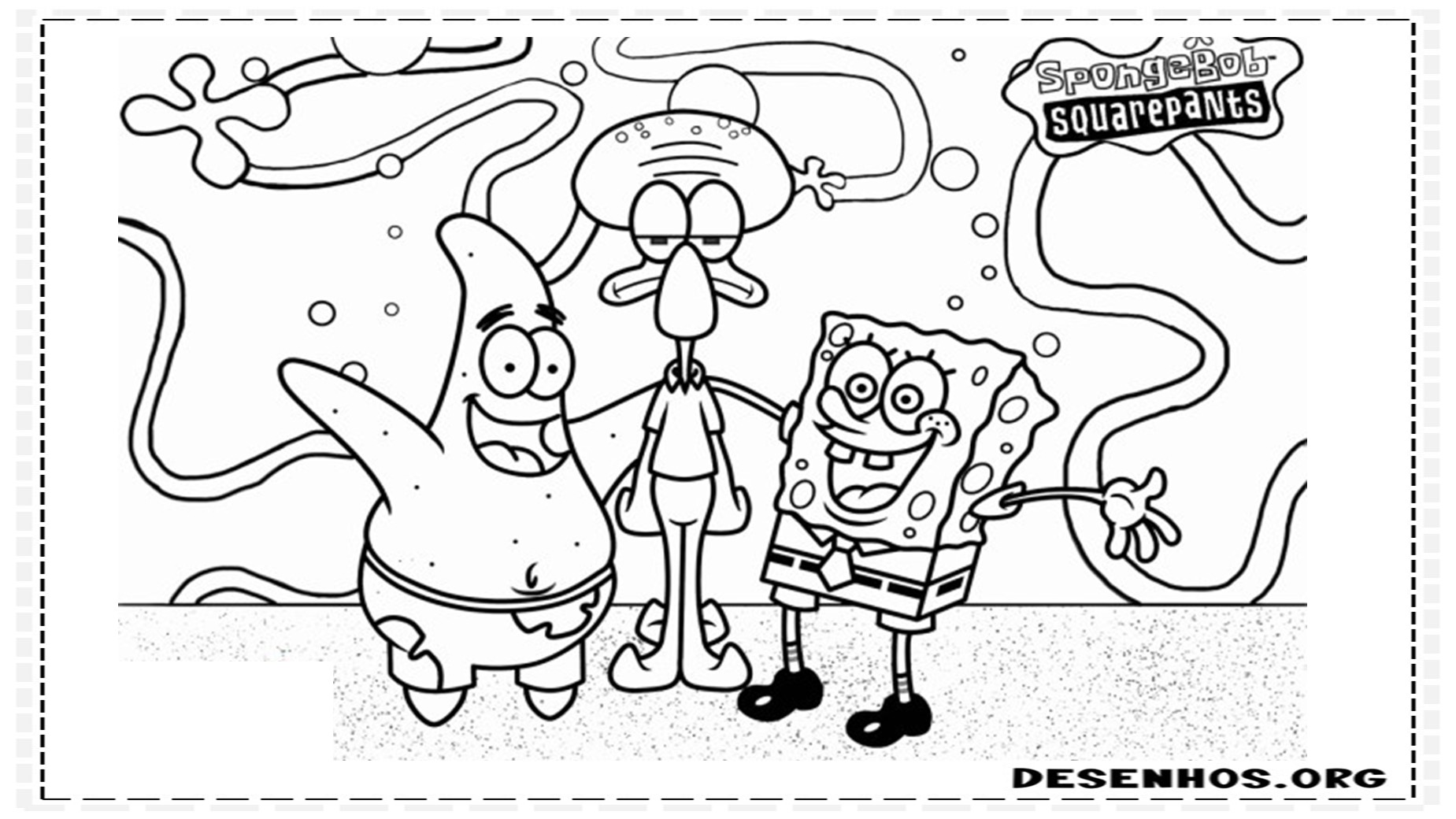 bob esponja para colorir 26