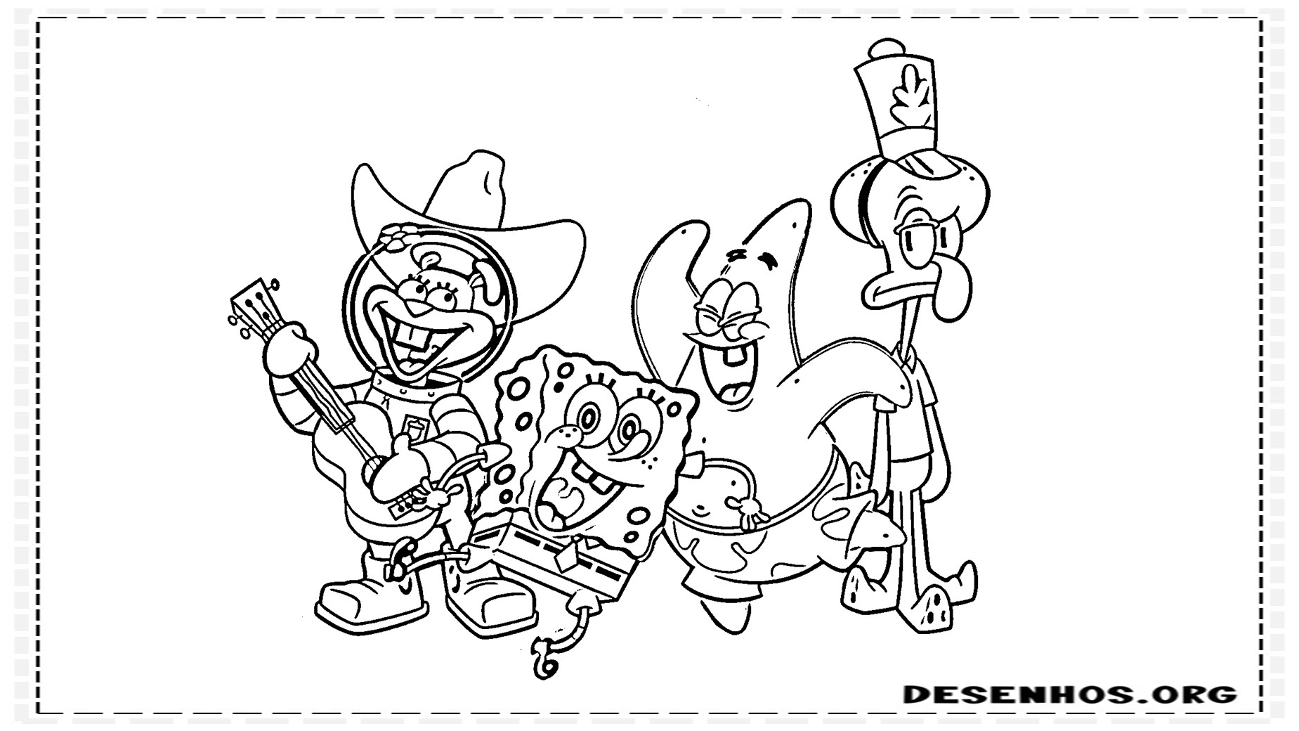 bob esponja para colorir 27