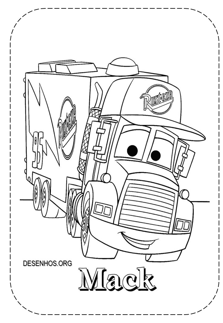 carros da disney para colorir 5