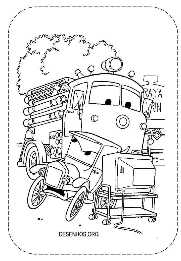 carros da disney para colorir 7