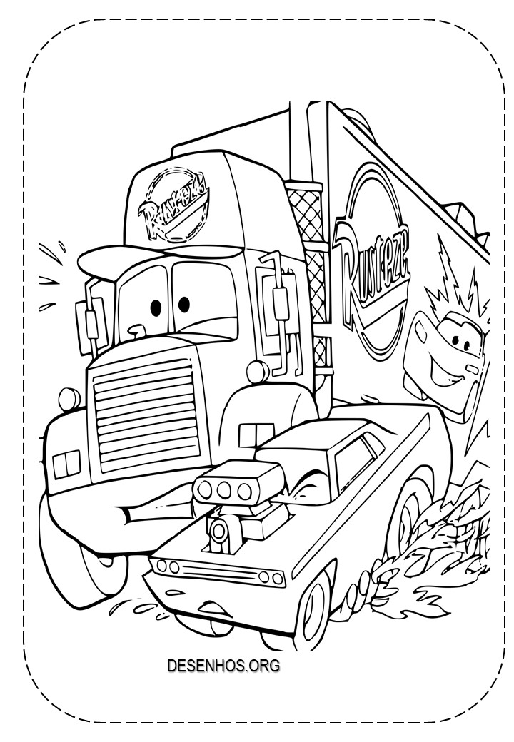 carros da disney para colorir 8