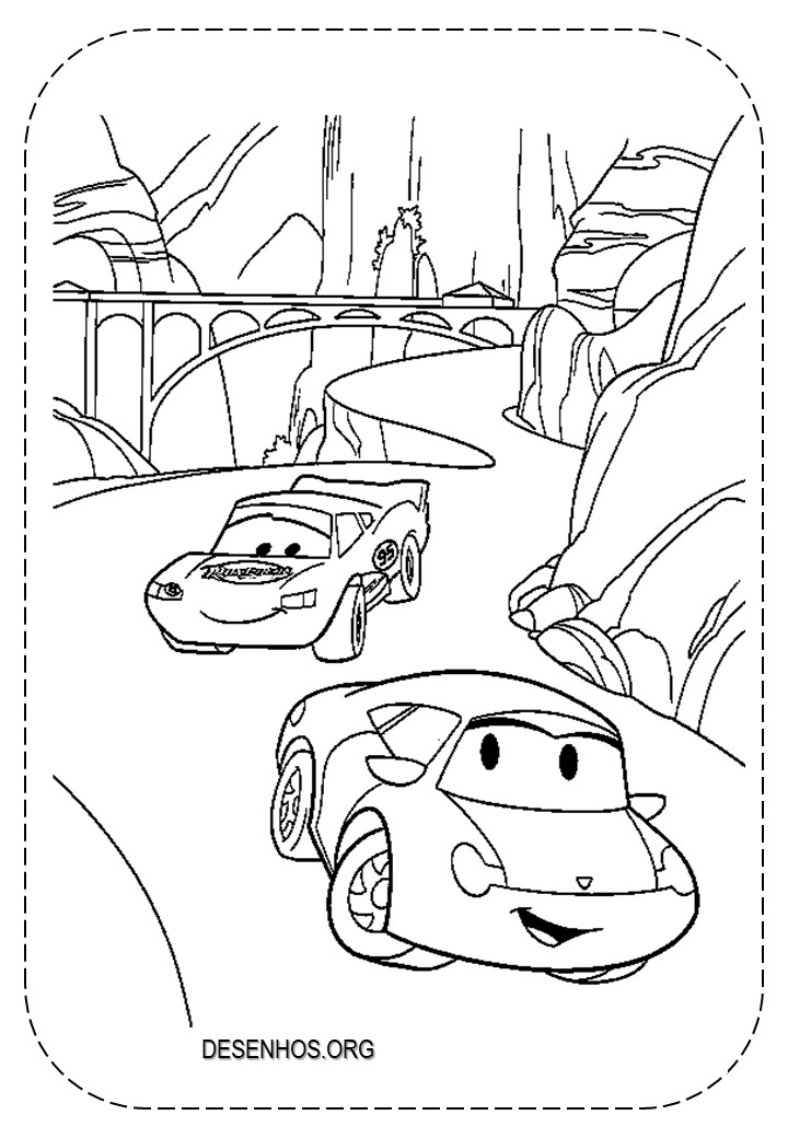 carros da disney para colorir 91