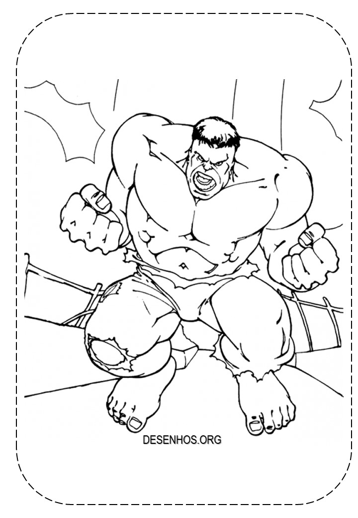 desenho do hulk para colorir 3