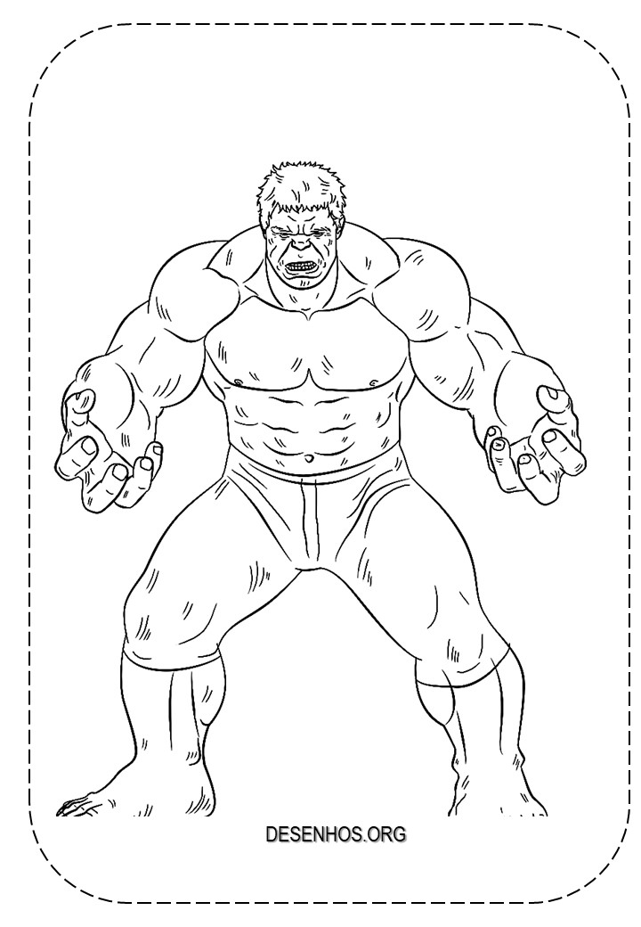 desenho do hulk para colorir 33