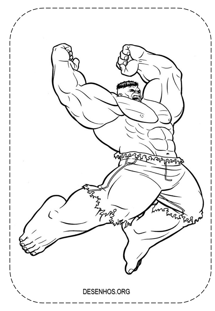 desenho do hulk para colorir 34