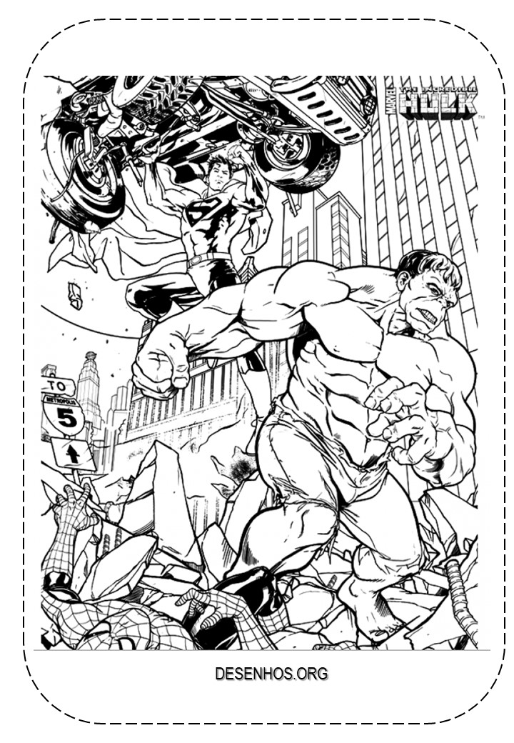 desenho do hulk para colorir 5