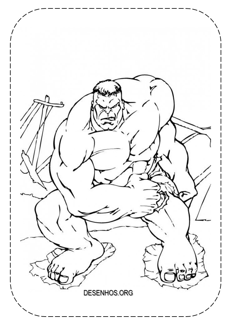 desenho do hulk para colorir 7
