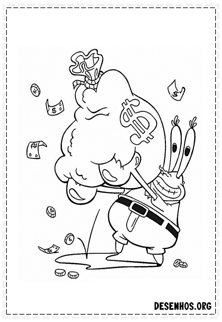 desenhos do bob esponja para colorir 116