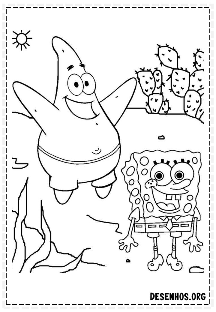 desenhos do bob esponja para colorir 120