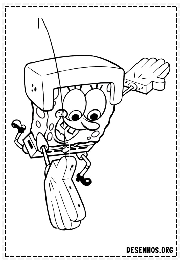 desenhos do bob esponja para colorir 131
