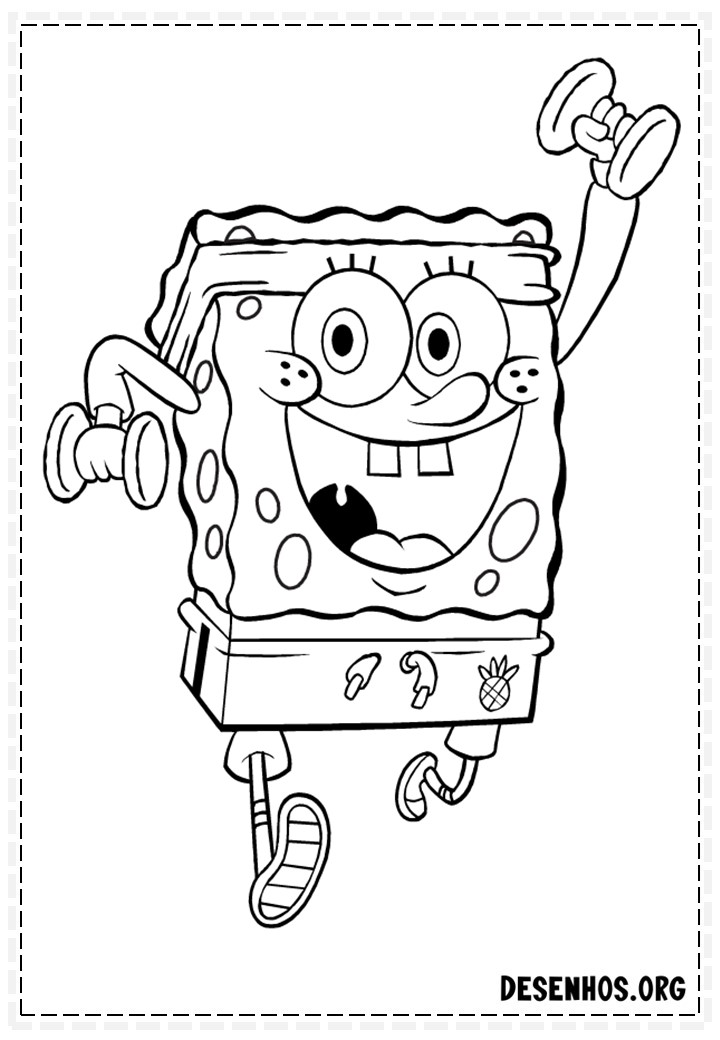 desenhos do bob esponja para colorir 132