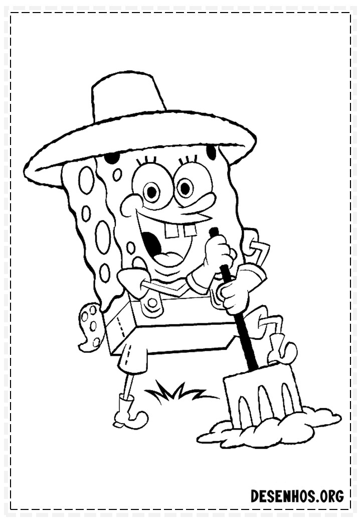 desenhos do bob esponja para colorir 136