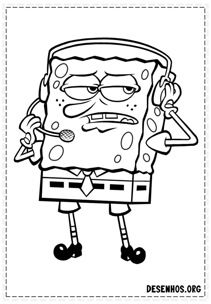 desenhos do bob esponja para colorir 137