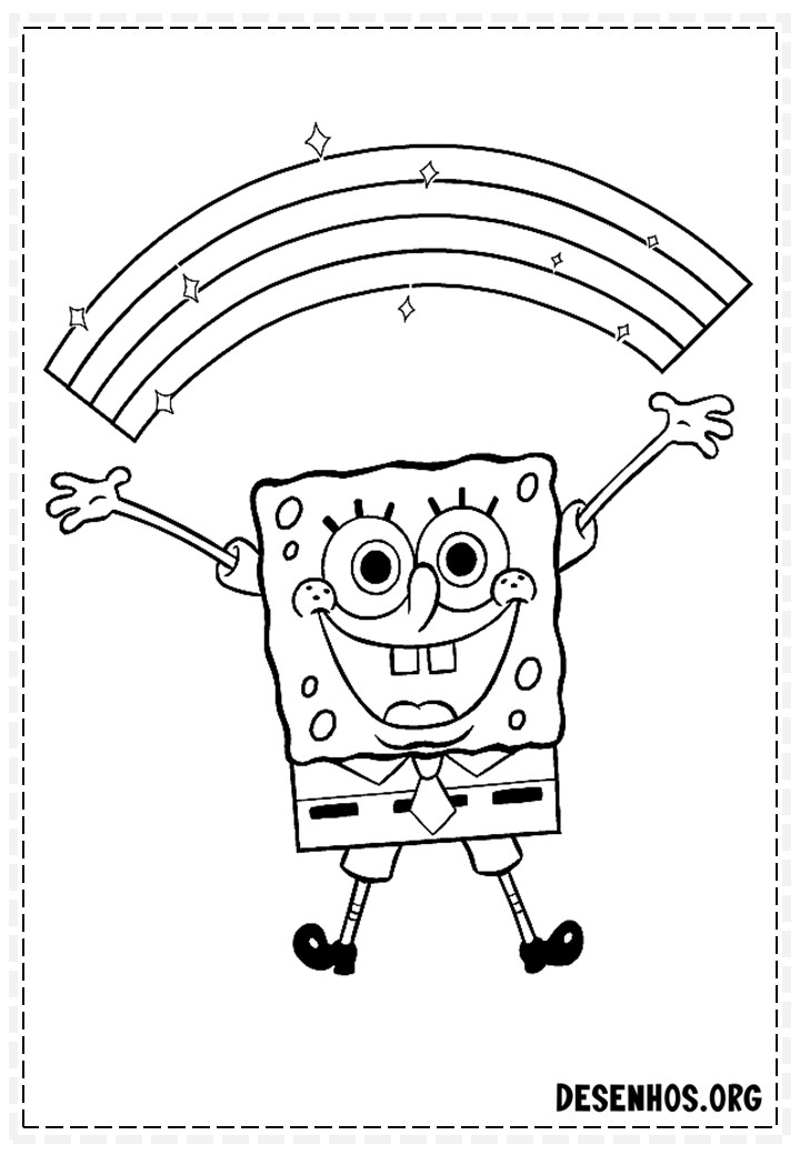 desenhos do bob esponja para colorir 138
