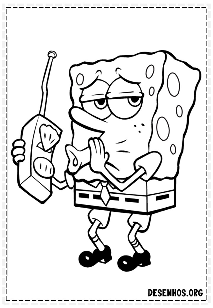 desenhos do bob esponja para colorir 139