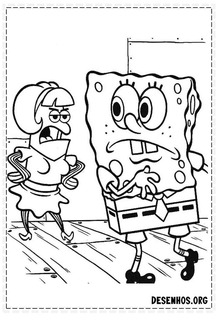 desenhos do bob esponja para colorir 140