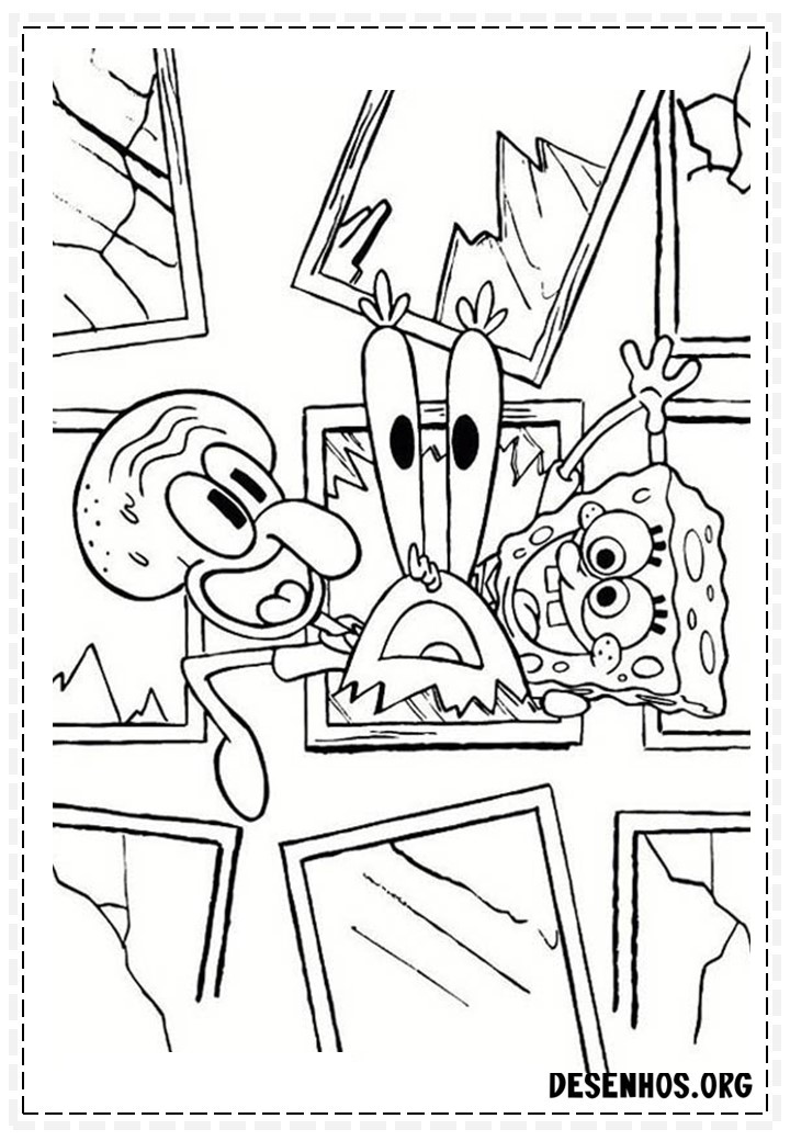 desenhos do bob esponja para colorir 142