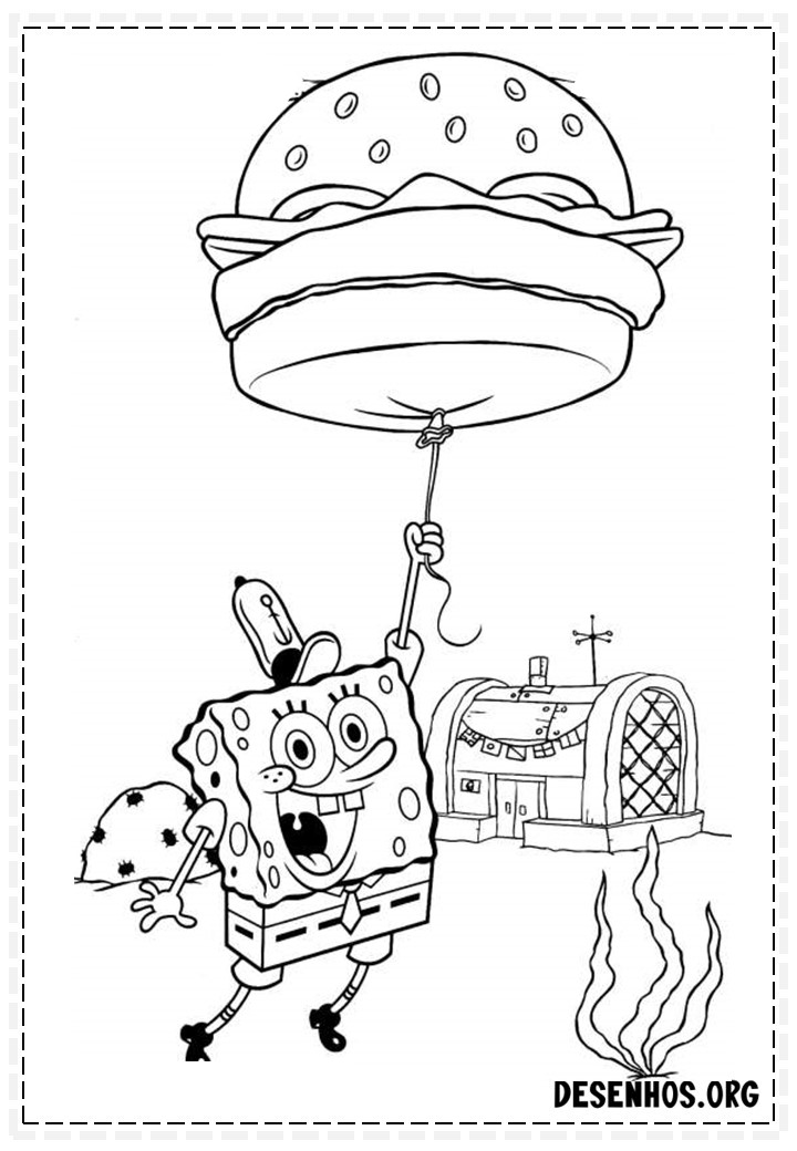 desenhos do bob esponja para colorir 147