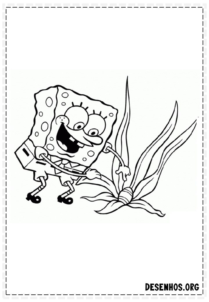 desenhos do bob esponja para colorir 153