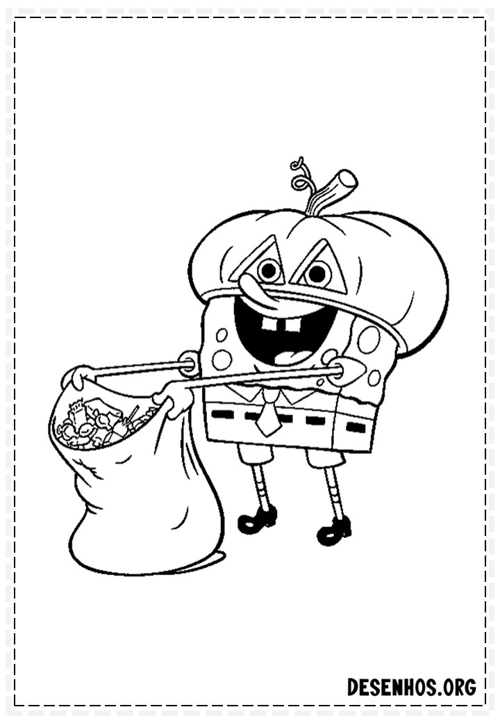 desenhos do bob esponja para colorir 156