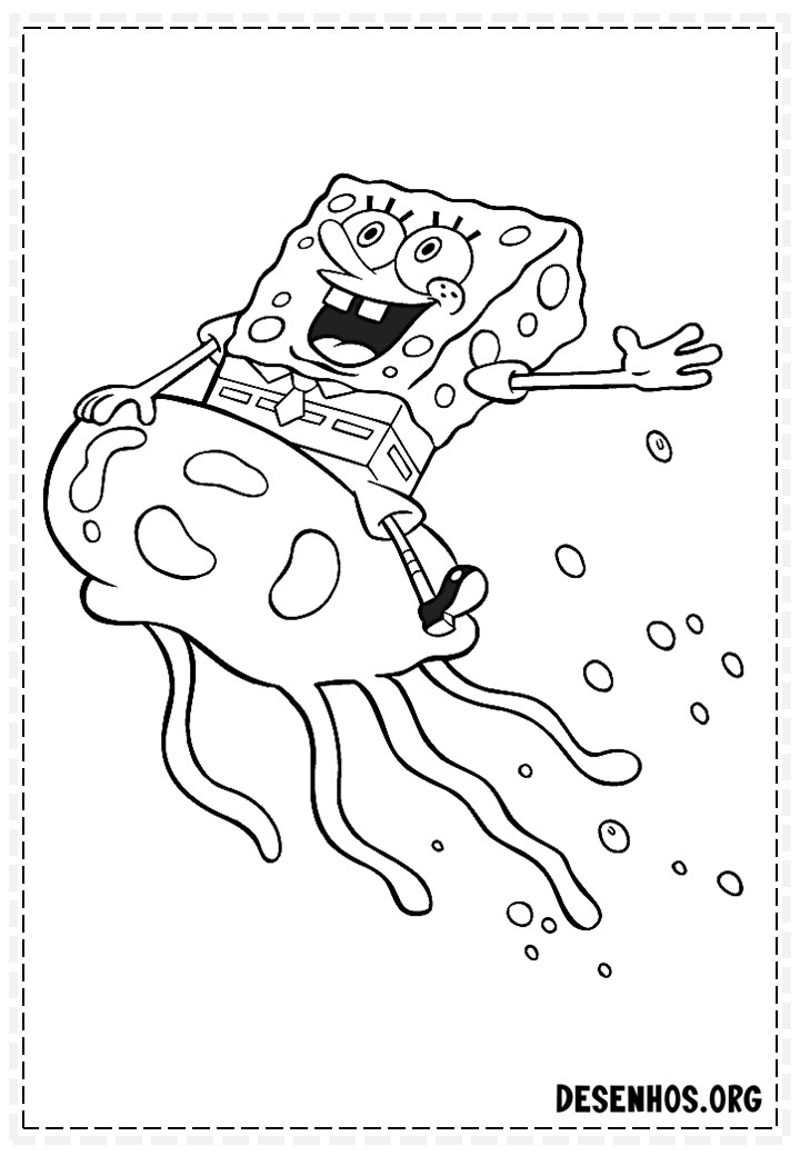 desenhos do bob esponja para colorir 158