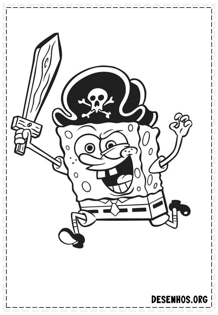desenhos do bob esponja para colorir 159