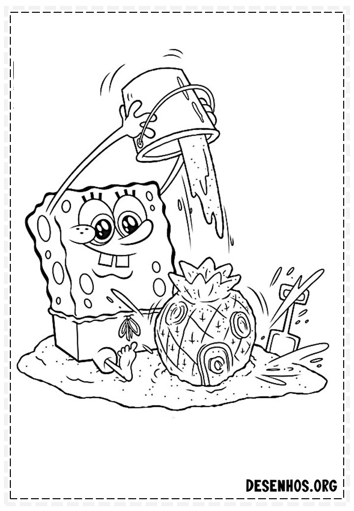 desenhos do bob esponja para colorir 160