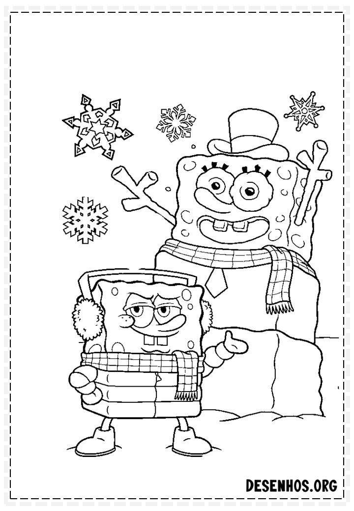 desenhos do bob esponja para colorir 161