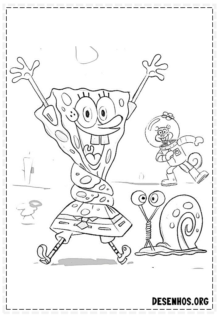 desenhos do bob esponja para colorir 79