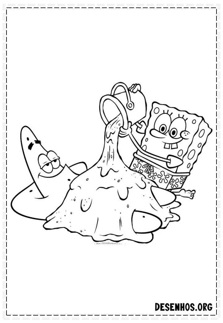 desenhos do bob esponja para colorir 82