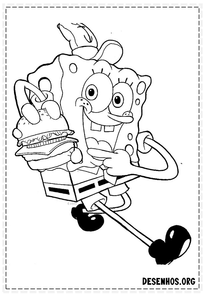 desenhos do bob esponja para colorir 84