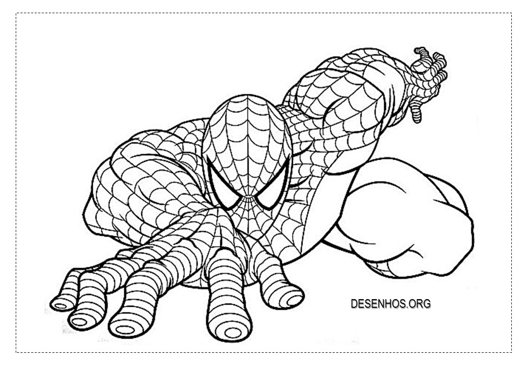 desenhos para colorir homem aranha 1
